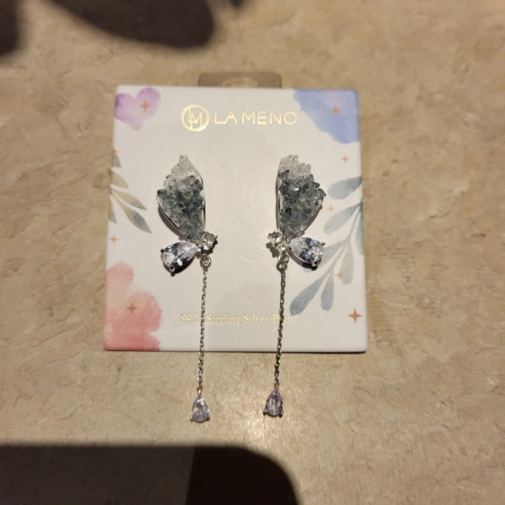 La Meno butterfly earrings
